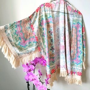Anthropologie!! Last Chance!Fringe Kimono 💕💋